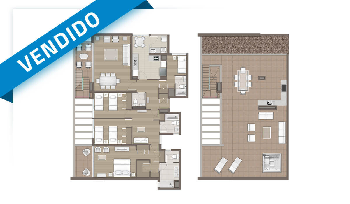 La Dehesa - Planta depto tipo A Penthouse