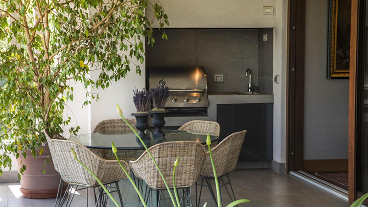 Terraza Comedor - Departamento Penthouse en Las Condes