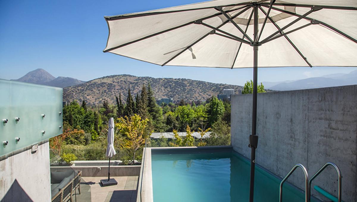 Piscina terraza - Departamento Penthouse en Las Condes