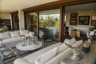 Terraza living - Departamento Penthouse en Las Condes