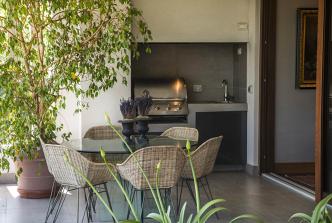 Terraza Comedor - Departamento Penthouse en Las Condes