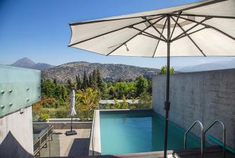Piscina terraza - Departamento Penthouse en Las Condes